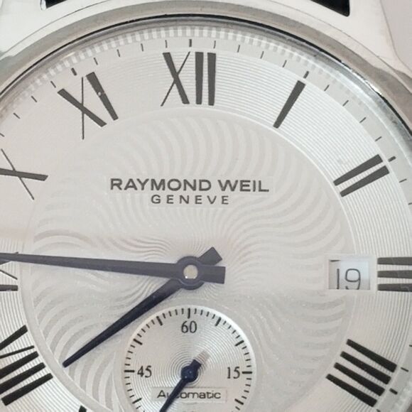 Raymond Weil Maestro Auto Steel Mens Strap Watch Date 2238-v454431 - Picture 4 of 16